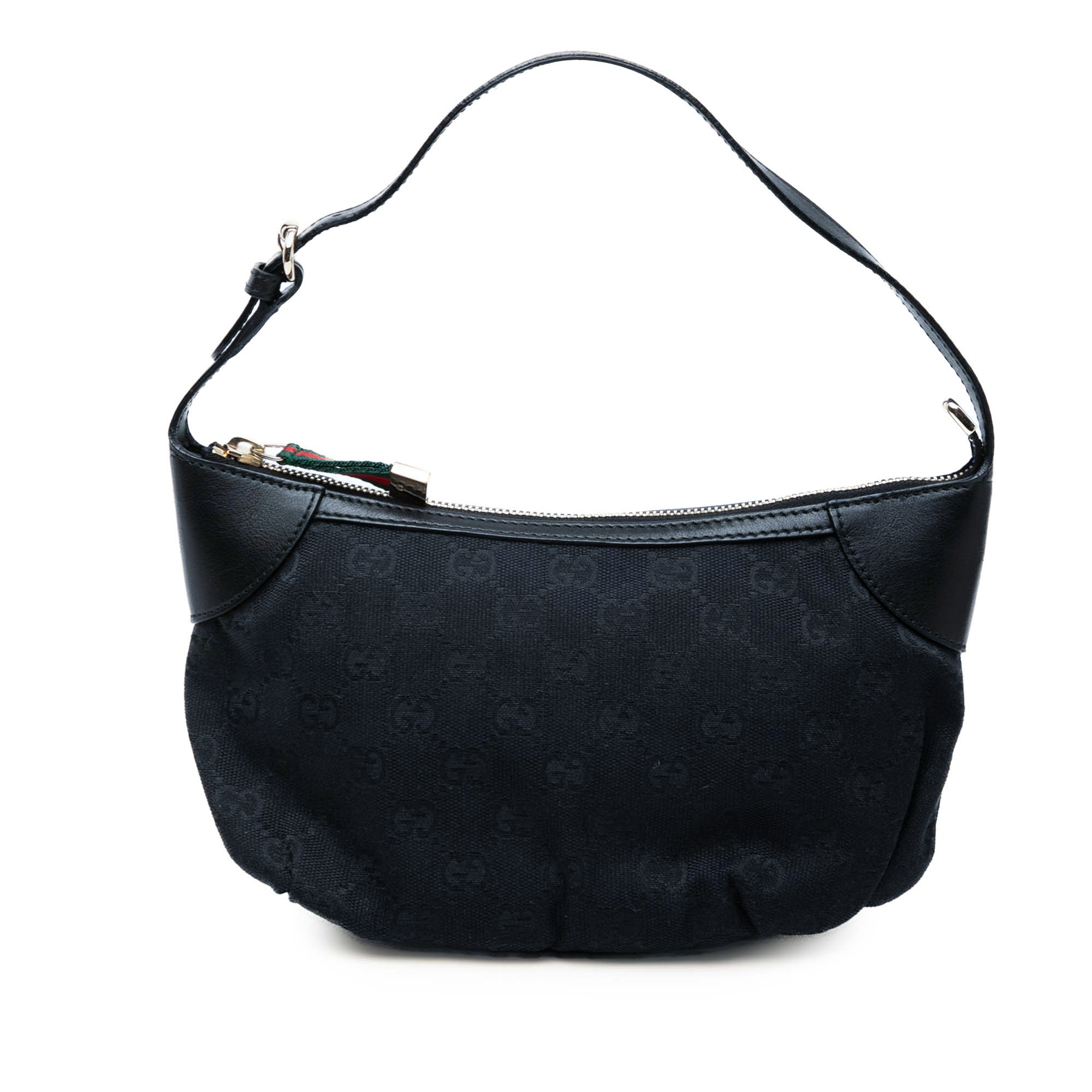 Pre-Loved Gucci Gg Canvas Web Handbag